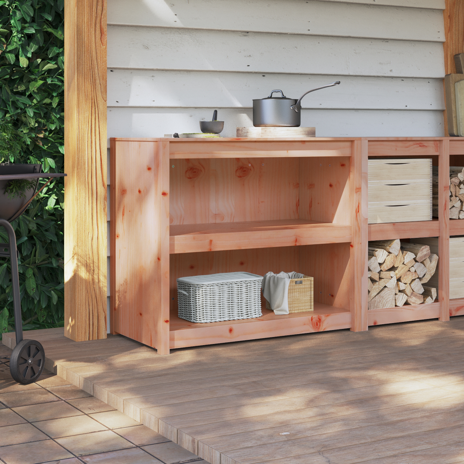 Dulap bucătărie 106x55x92 cm Lemn masiv de duglas GartenMobel Dekor
