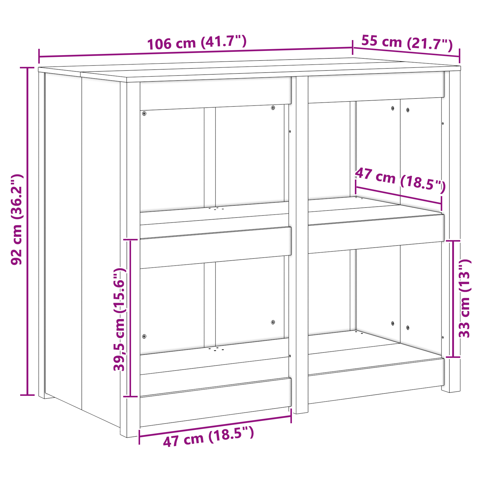 Dulap de bucătărie pentru exterior 106x55x92 cm Lemn solid de pin GartenMobel Dekor