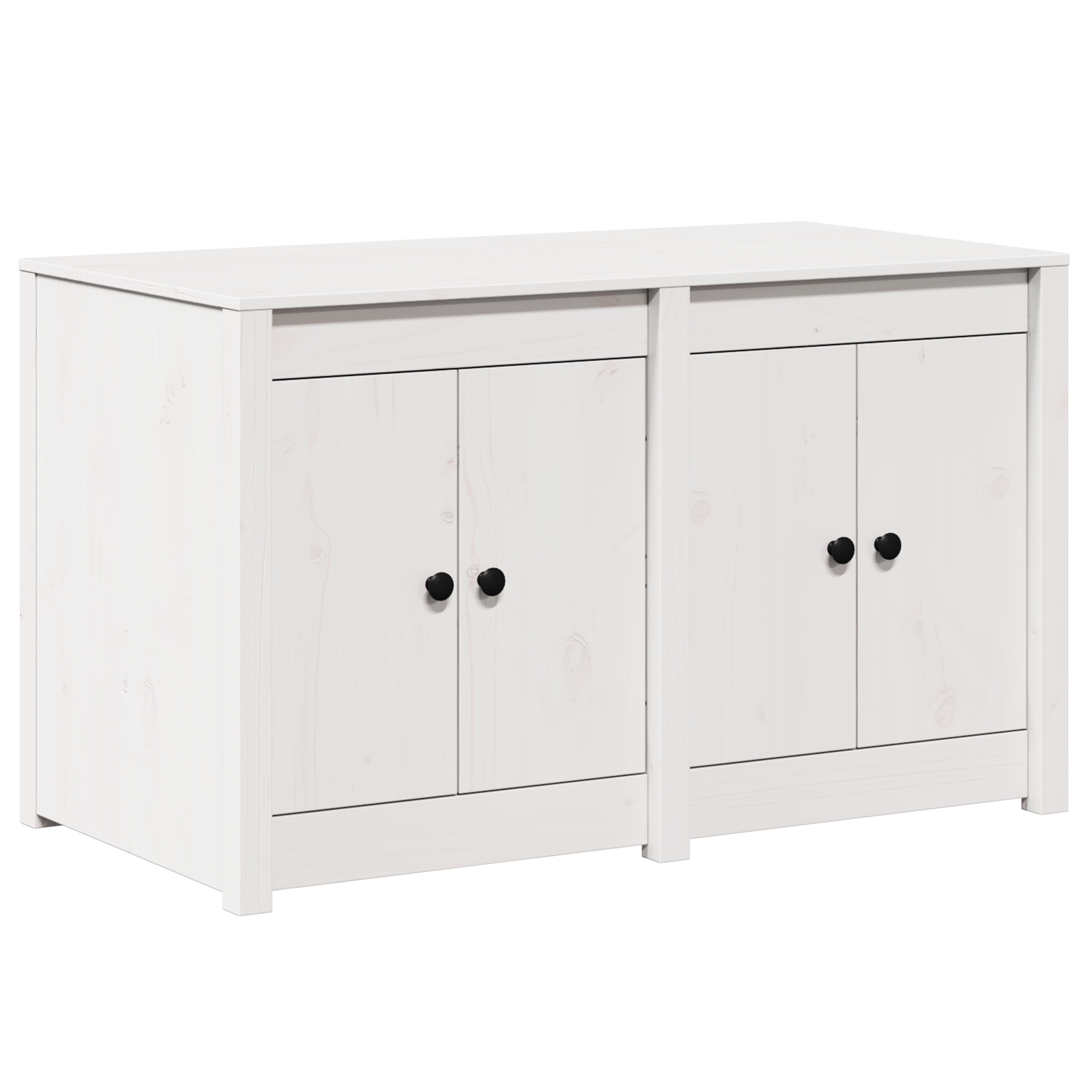 Dulap pentru bucătărie de exterior Alb 106x55x64 cm Lemn de pin solid GartenMobel Dekor
