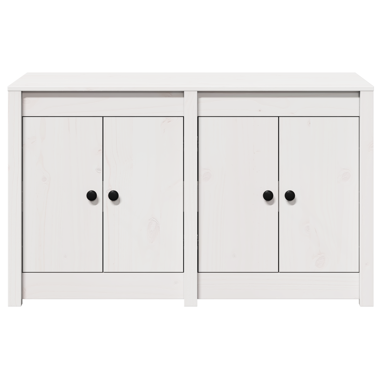 Dulap pentru bucătărie de exterior Alb 106x55x64 cm Lemn de pin solid GartenMobel Dekor