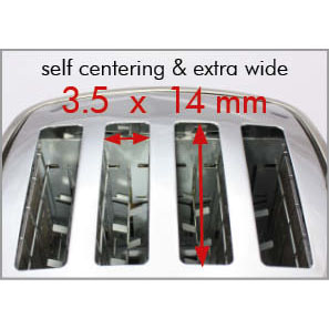 Prajitor de paine Trisa Family Toast, 4 felii, 6 trepte rumenire, Inox, putere 1600W ProDesign DailyAppliances