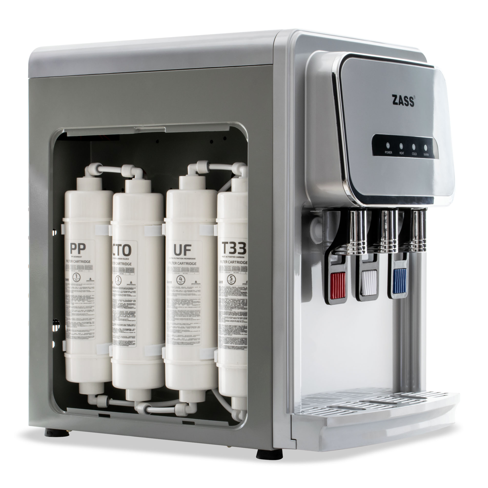 Dozator de apa de birou ZASS ZTWD 26 WF Argintiu ProDesign DailyAppliances