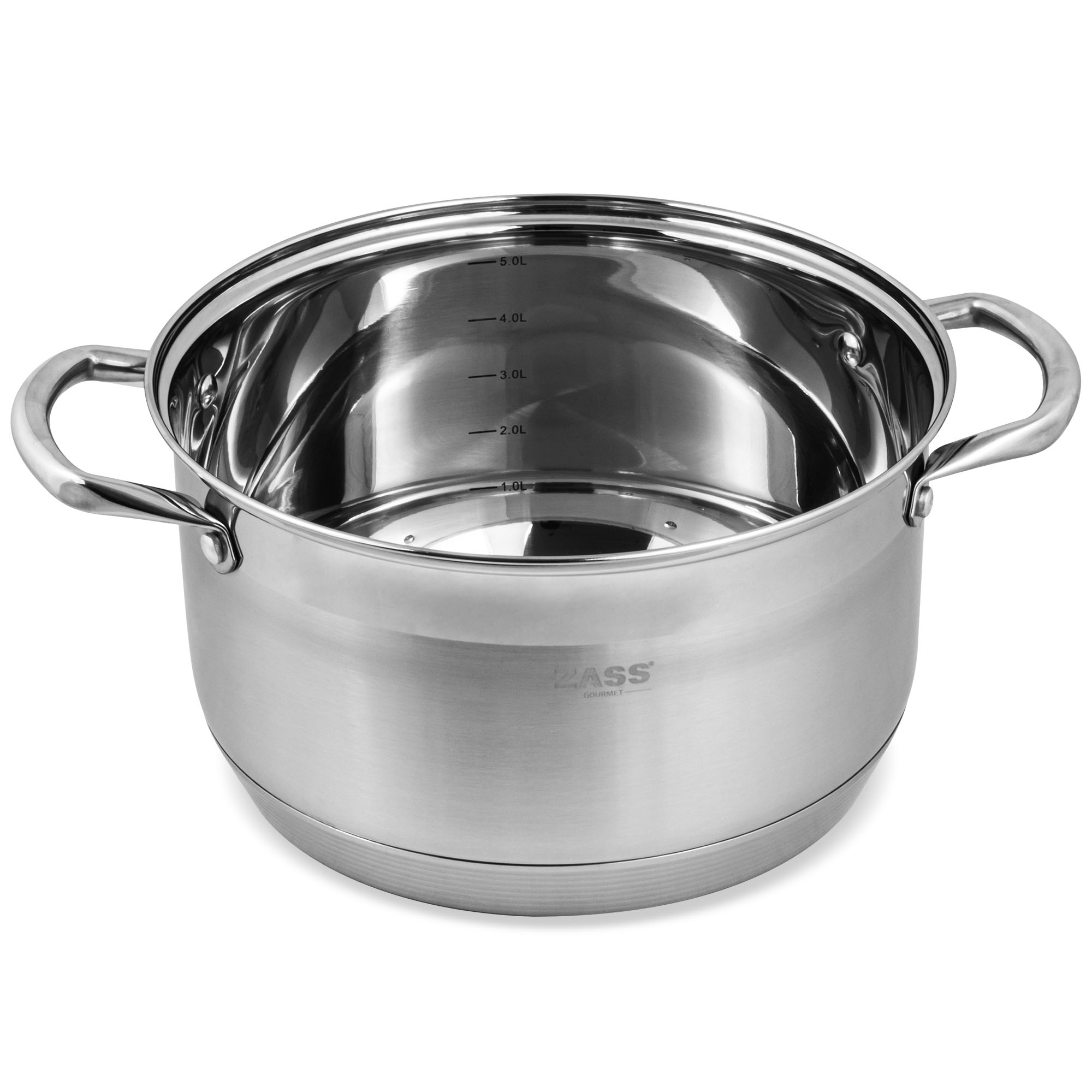 Oala din inox Zass Gourmet ZG-SC01-24 cu capac, Capacitate 6.1L ProDesign DailyAppliances