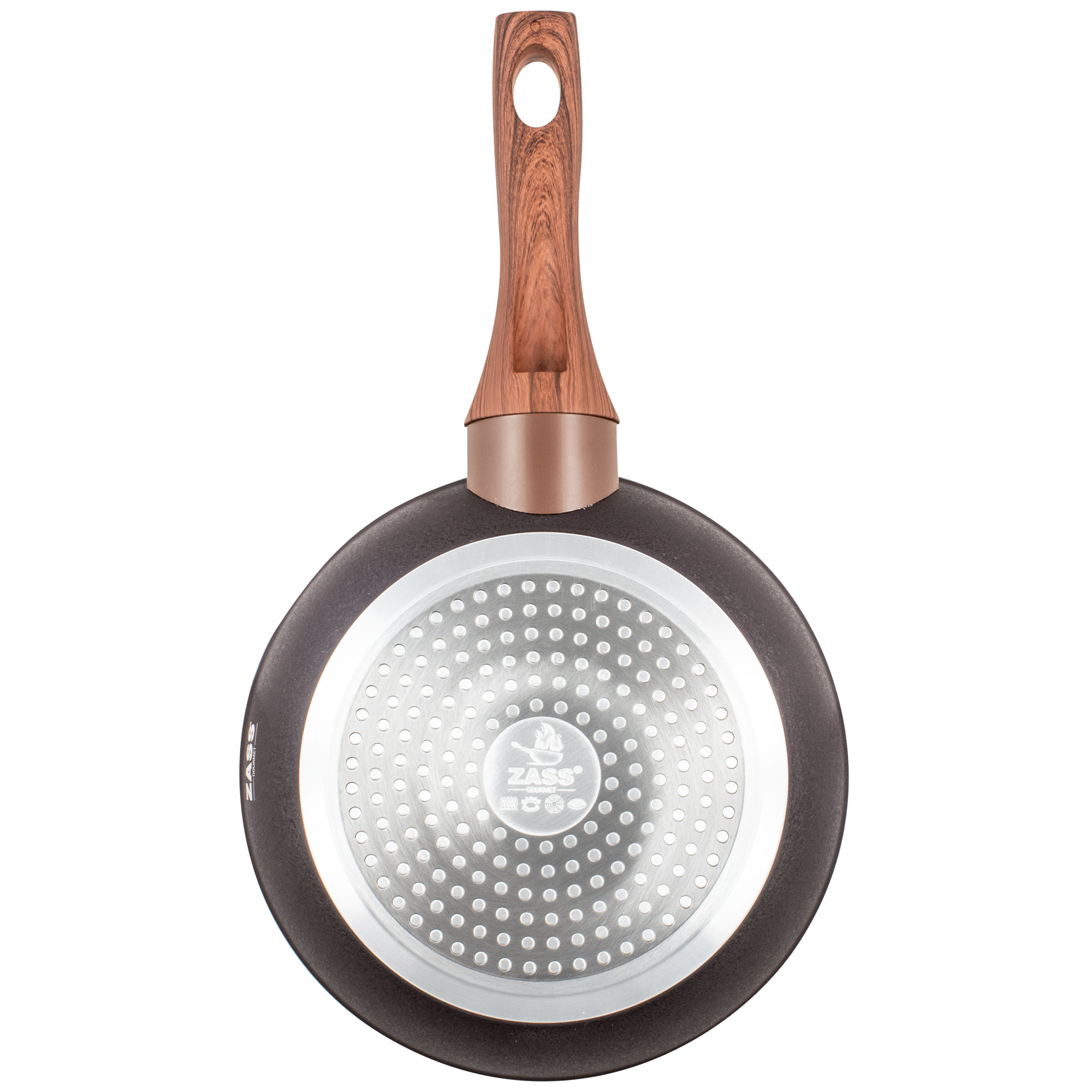 Tigaie ZG-AFP01-20 Zass Gourmet Antiaderenta, Din aluminiu turnat sub presiune, Diametru 20 cm ProDesign DailyAppliances