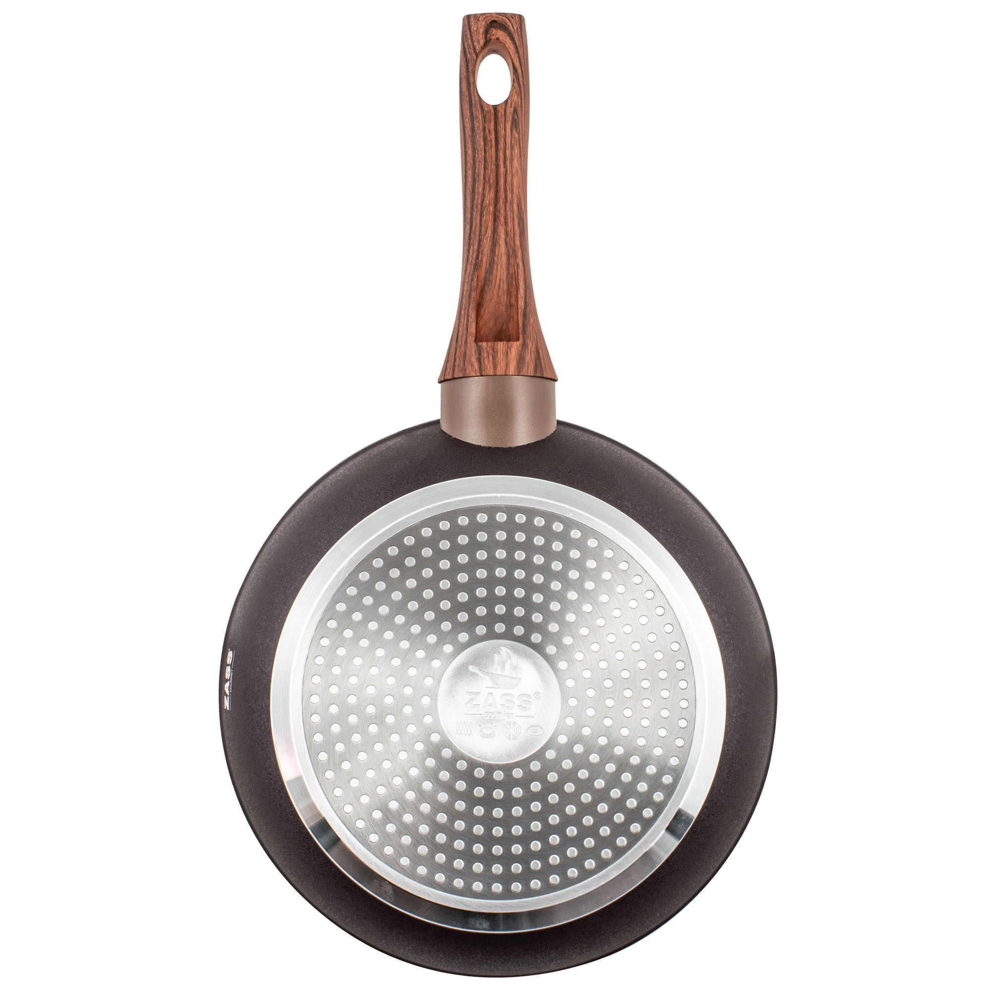 Tigaie ZG-AFP01-24 Zass Gourmet Antiaderenta, Din aluminiu turnat sub presiune, Diametru 24 cm ProDesign DailyAppliances