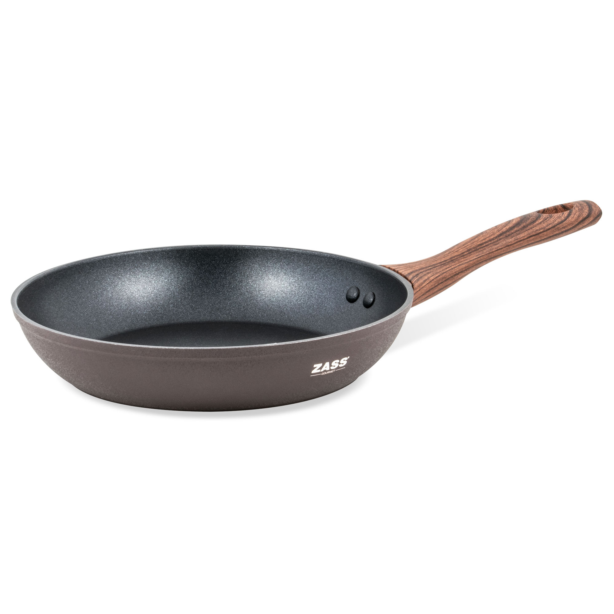 Tigaie ZG-AFP01-24 Zass Gourmet Antiaderenta, Din aluminiu turnat sub presiune, Diametru 24 cm ProDesign DailyAppliances