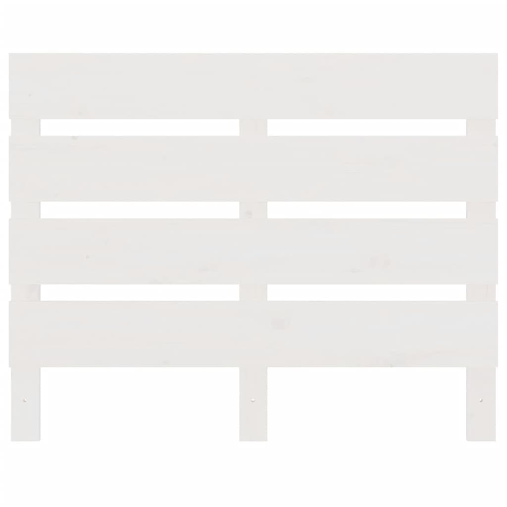 Cadru de pat Single, alb, 90x190 cm, lemn masiv de pin GartenMobel Dekor