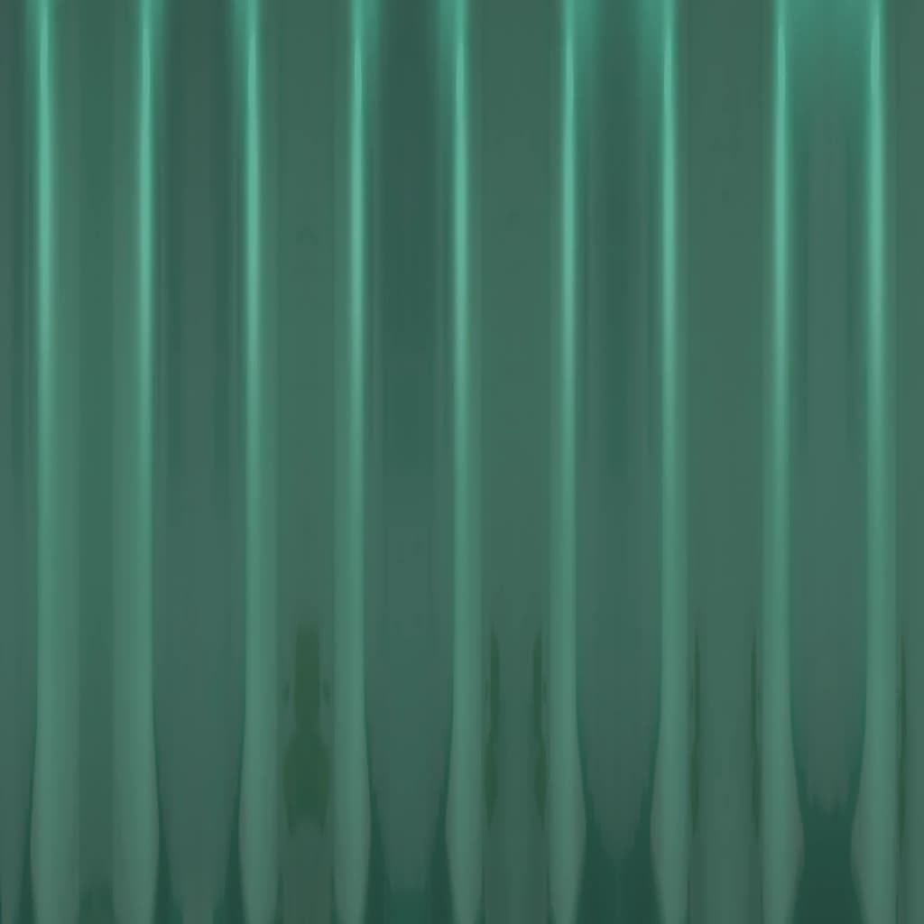 Panouri de acoperiș 12 buc. oțel vopsit verde 60x36 cm GartenMobel Dekor