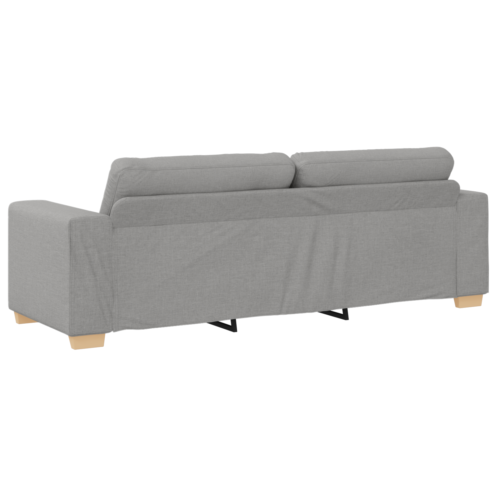 Set canapea, 3 piese, perne gri nor, textil GartenMobel Dekor