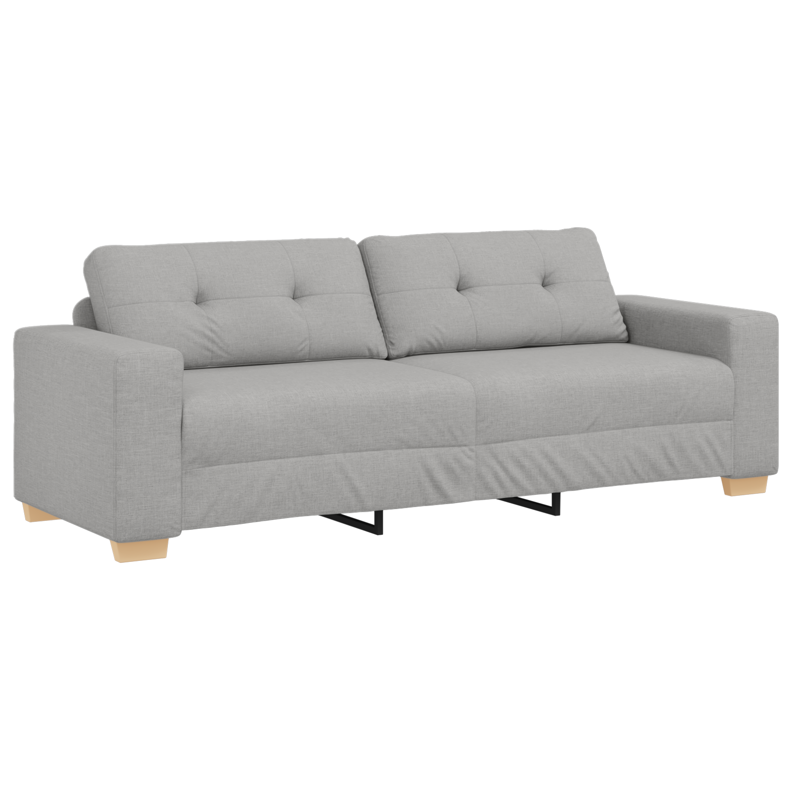 Set canapea, 3 piese, perne gri nor, textil GartenMobel Dekor