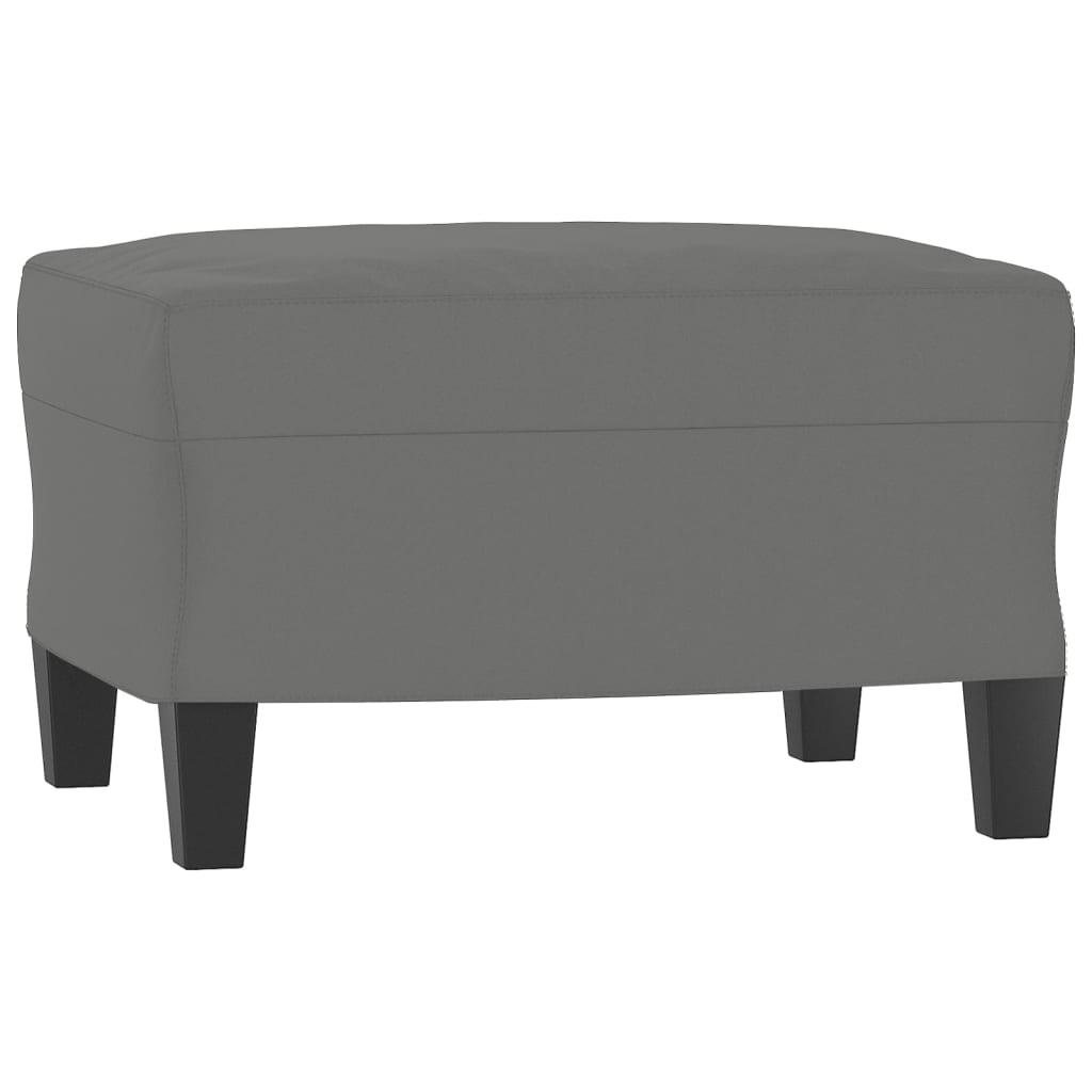 Set de canapele cu perne, 3 piese, gri închis, microfibră GartenMobel Dekor