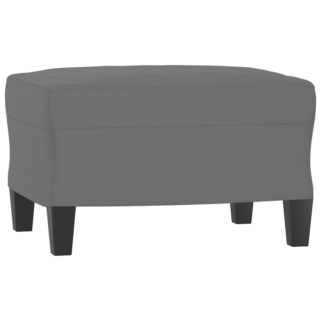 Set de canapele cu perne, 3 piese, gri închis, microfibră GartenMobel Dekor