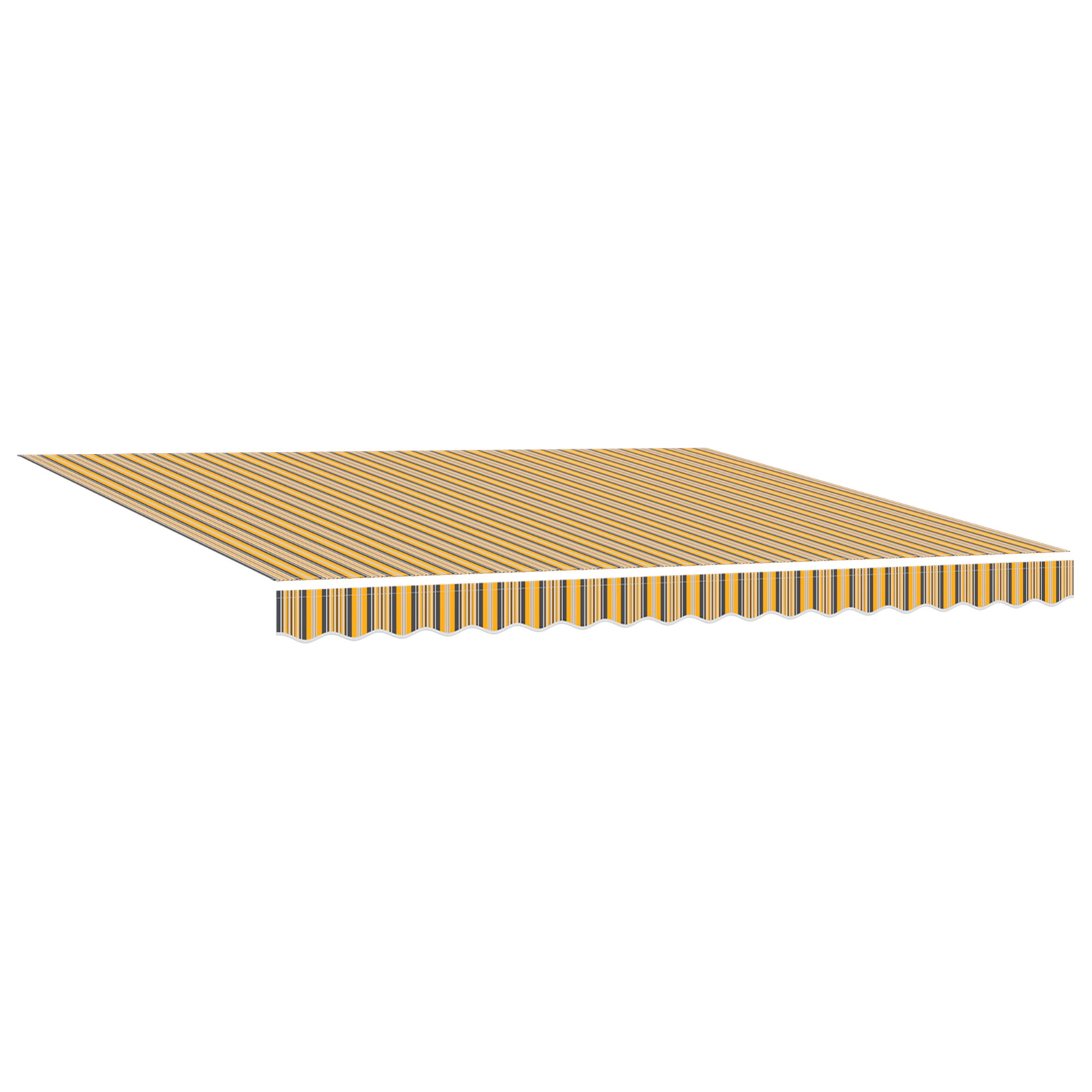 Marchiză Retractabilă Manuală cu LED-uri și Dungi Multicolore 400x300 cm GartenMobel Dekor