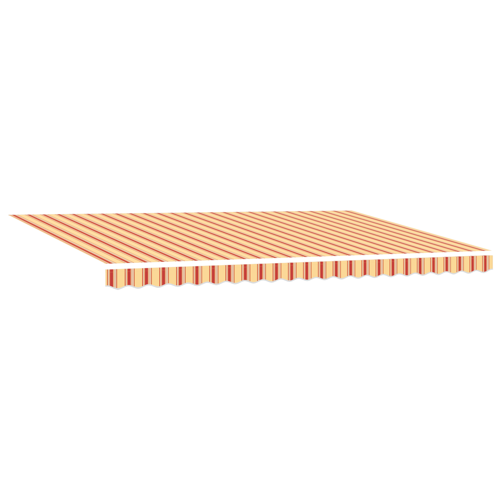 Marchiză Manuală Retractabilă cu LED Galben și Portocalie 500x300 cm GartenMobel Dekor