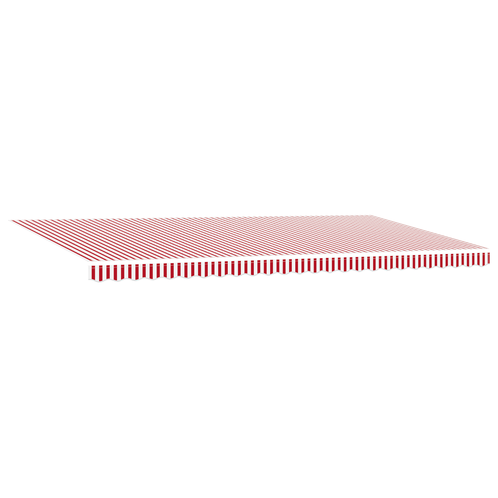 Marchiză retractabilă manuală cu LED Dungi Roșii și Albe 600x300 cm GartenMobel Dekor