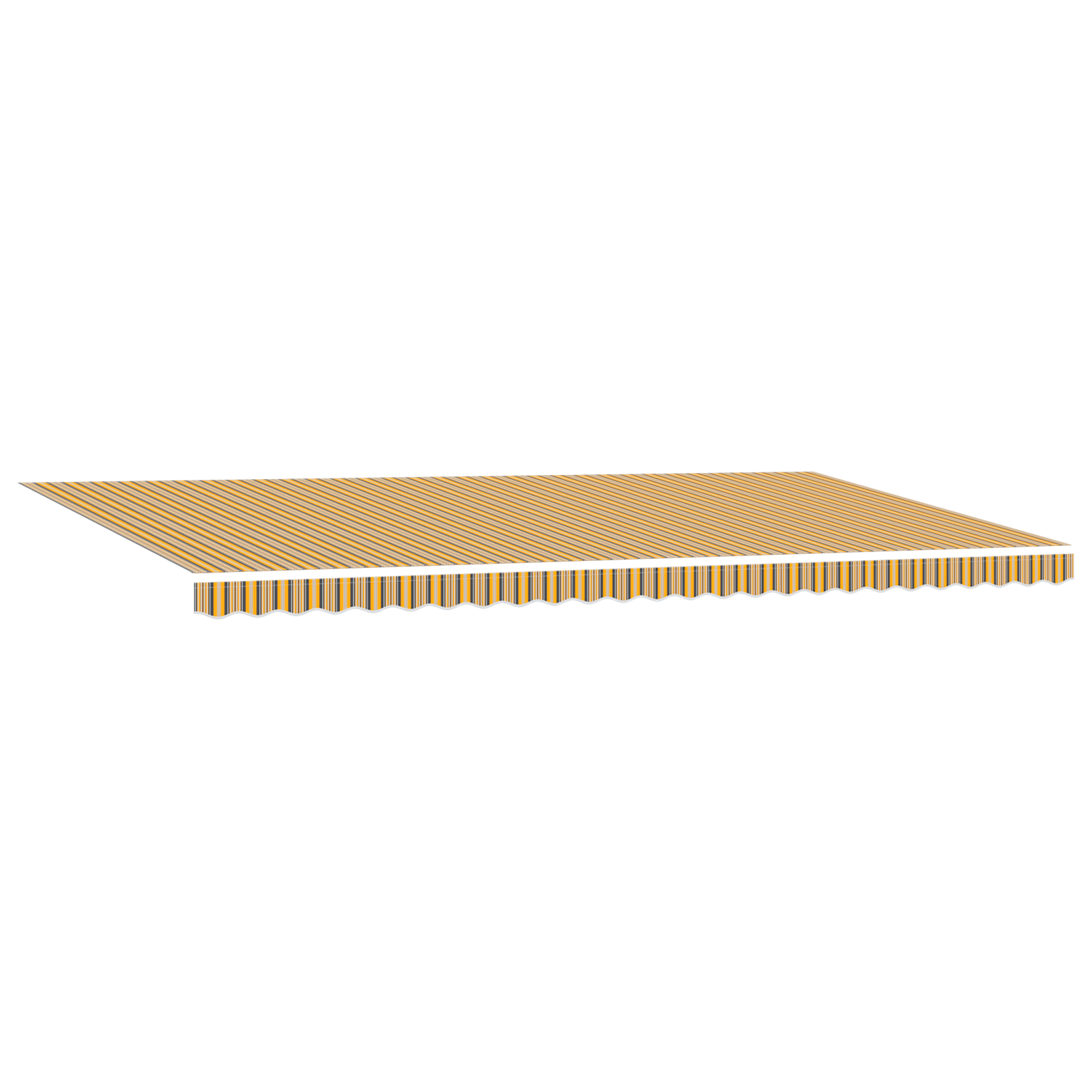 Marchiză retractabilă manuală cu dungi LED multicolore 600x300 cm GartenMobel Dekor