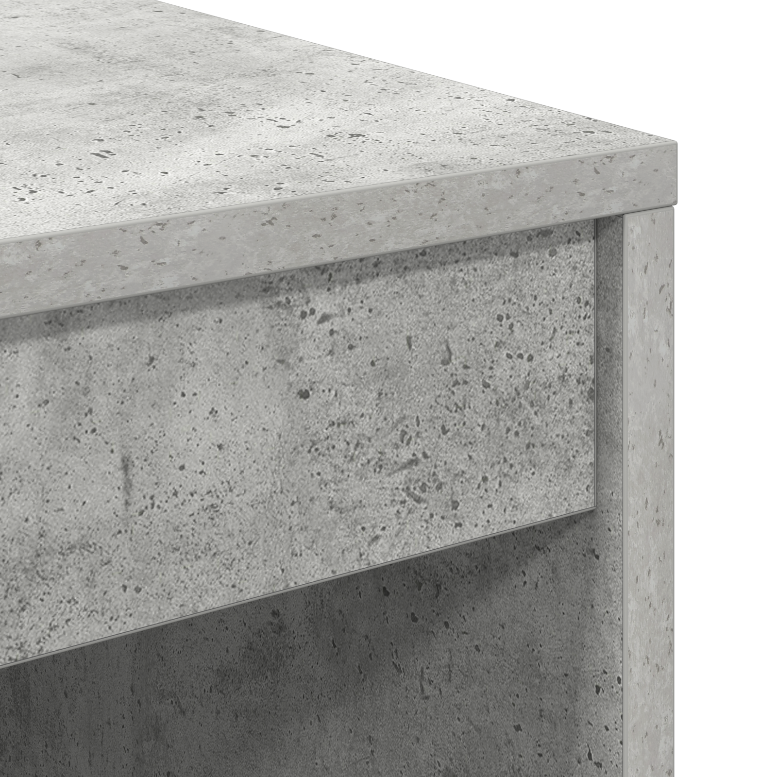Birou cu Stocare Gri din Beton Ingineresc GartenMobel Dekor