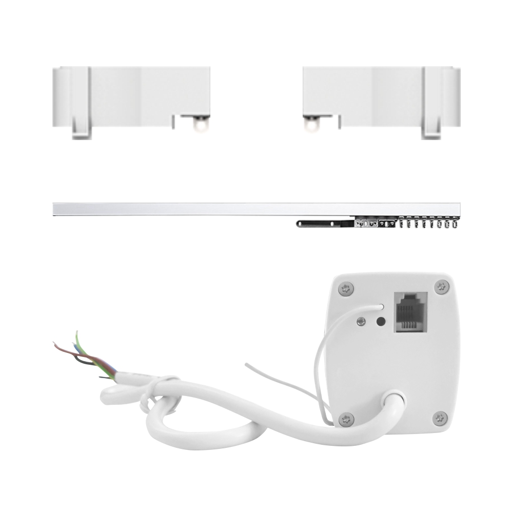 Set Motor LUXION + Sina Draperie cu Deschiere Tip Cortina, Lungime 2M, Control Telefon SmartElectro IntelligentHouse