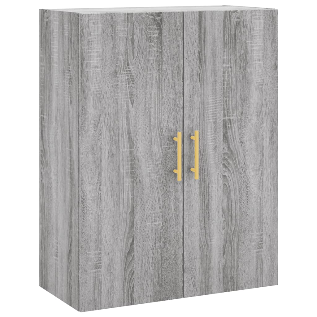Dulap înalt, gri sonoma, 69,5x34x180 cm, lemn compozit GartenMobel Dekor
