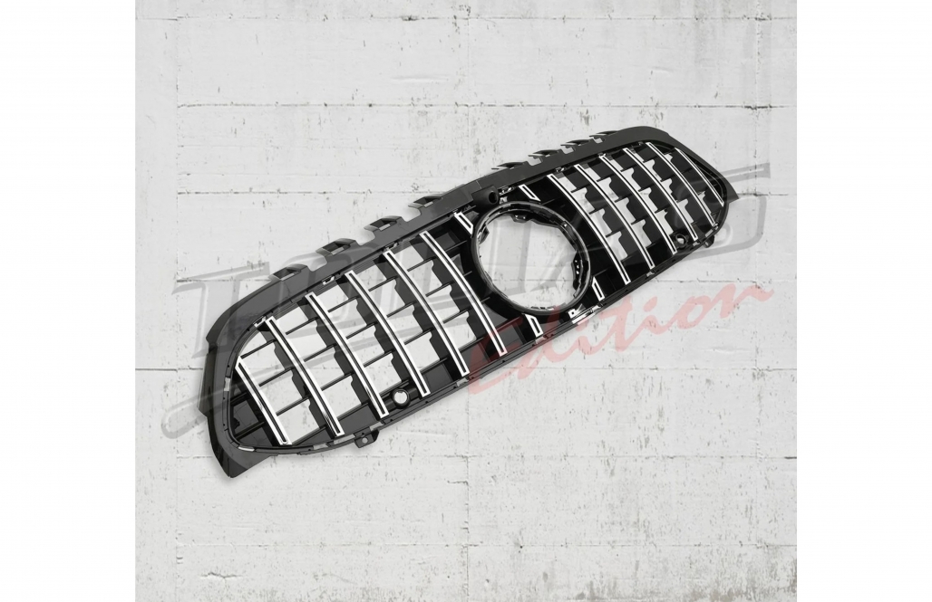 Grila Centrala Mercedes A-Class W177 Hatchback V177 Sedan (04.2018-2022) GT-R Panamericana Design Negru Crom Performance AutoTuning