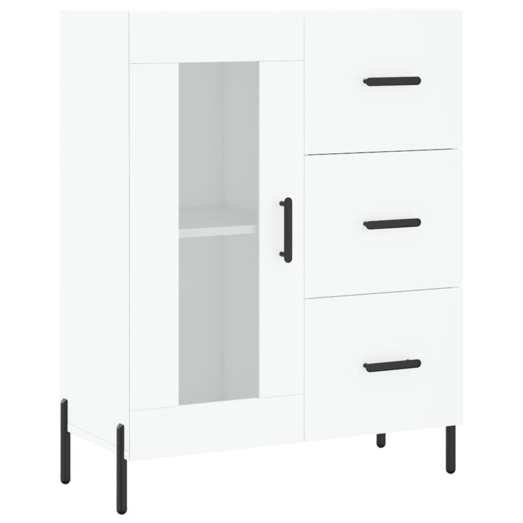 Dulap înalt, alb, 69,5x34x180 cm, lemn compozit GartenMobel Dekor