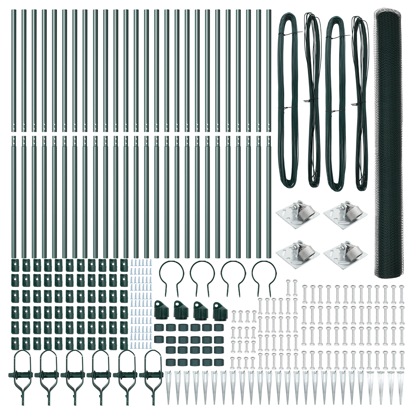 Împrejmuire Hexagonală  Verde 1,5x50 m Oțel GartenMobel Dekor