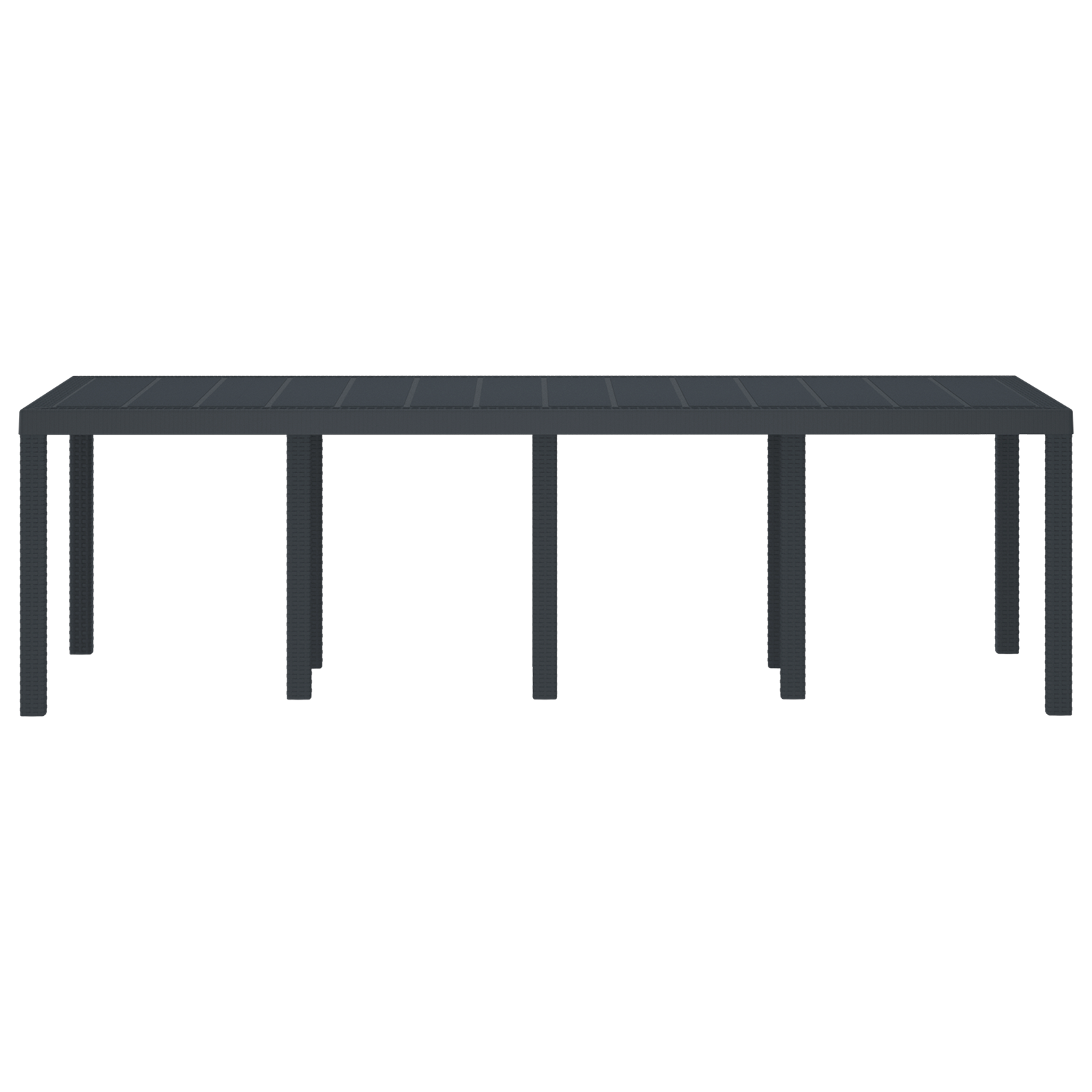 Masa de Grădină Antracit Mare Set de 2 Antracit Plastic Mare GartenMobel Dekor