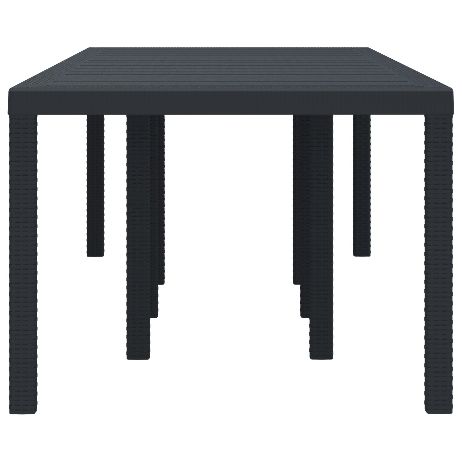 Masa de Grădină Antracit Mare Set de 2 Antracit Plastic Mare GartenMobel Dekor
