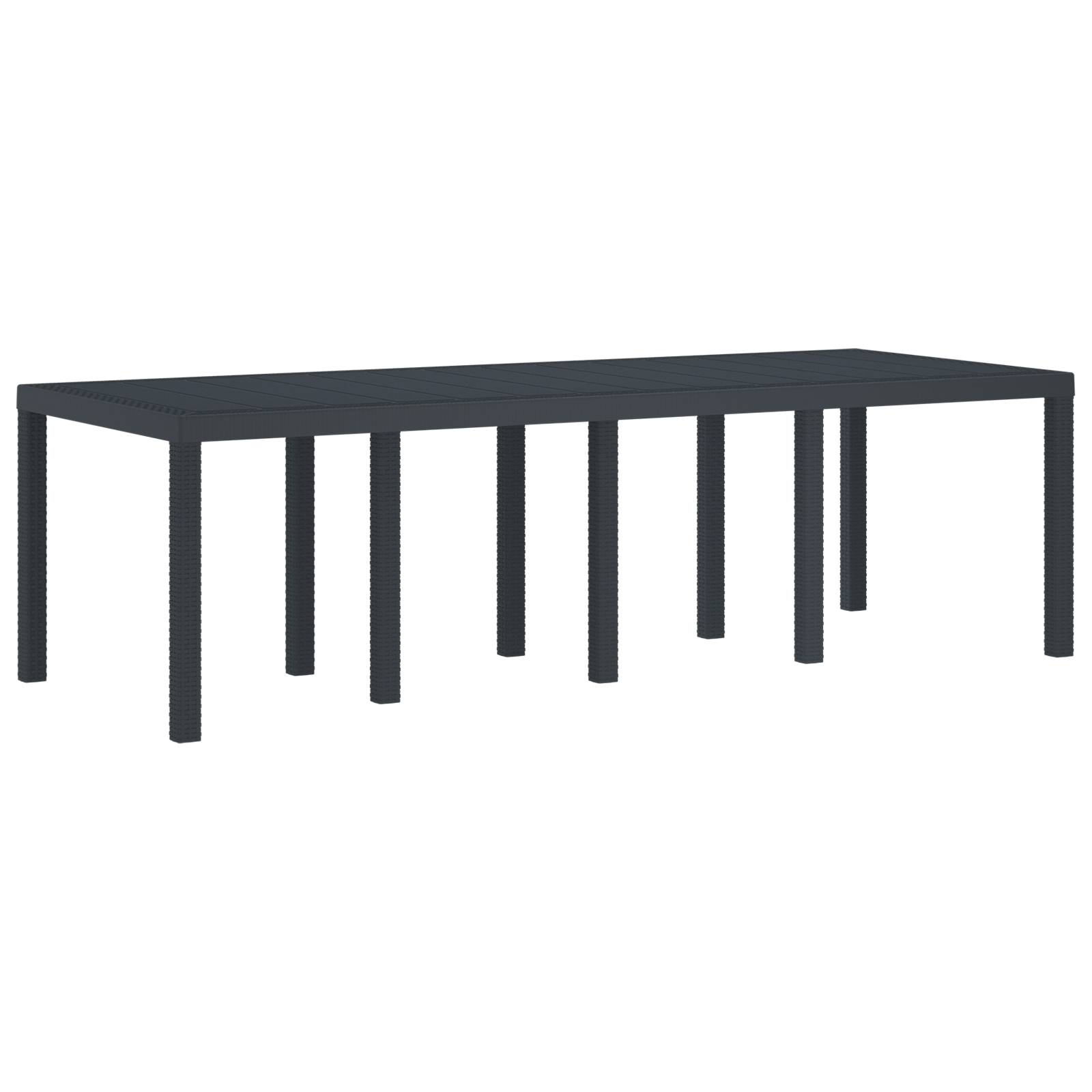 Masa de Grădină Antracit Mare Set de 2 Antracit Plastic Mare GartenMobel Dekor