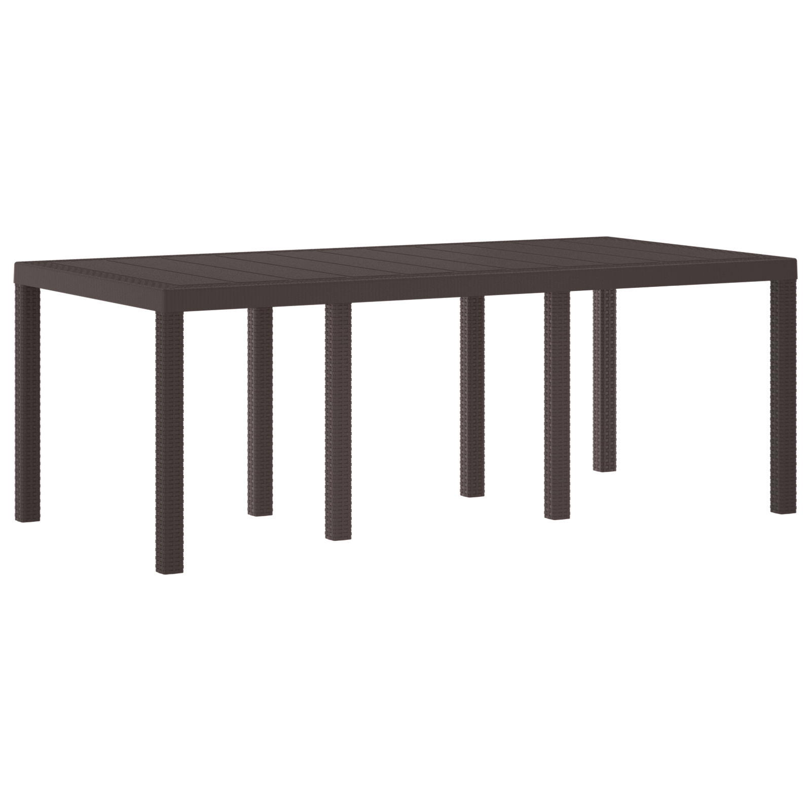 Set de dining pentru grădină cu 9 piese maro din rattan poli GartenMobel Dekor