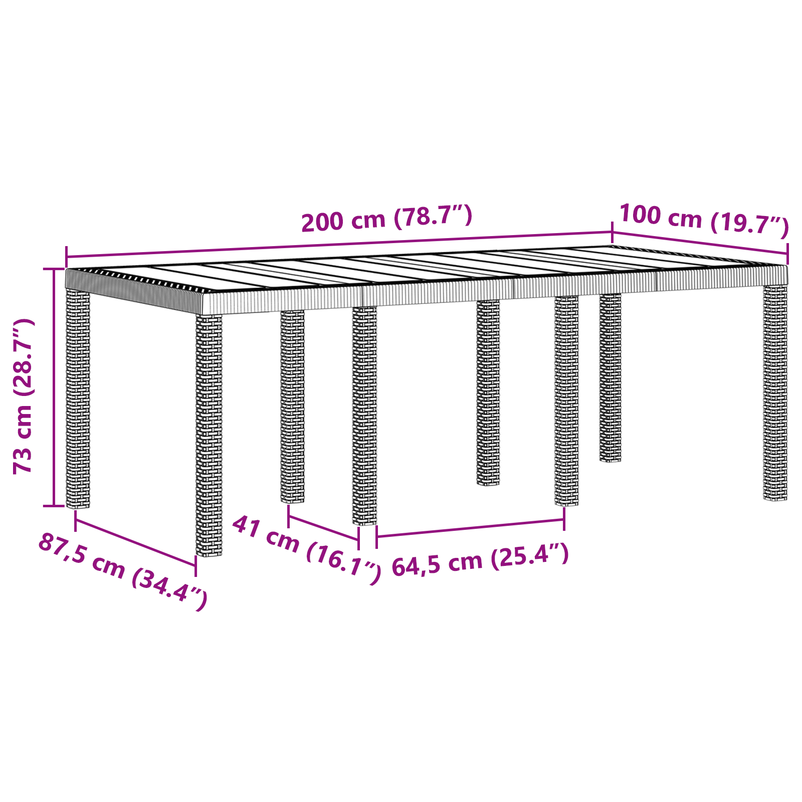 Set de dining pentru grădină cu 9 piese maro din rattan poli GartenMobel Dekor