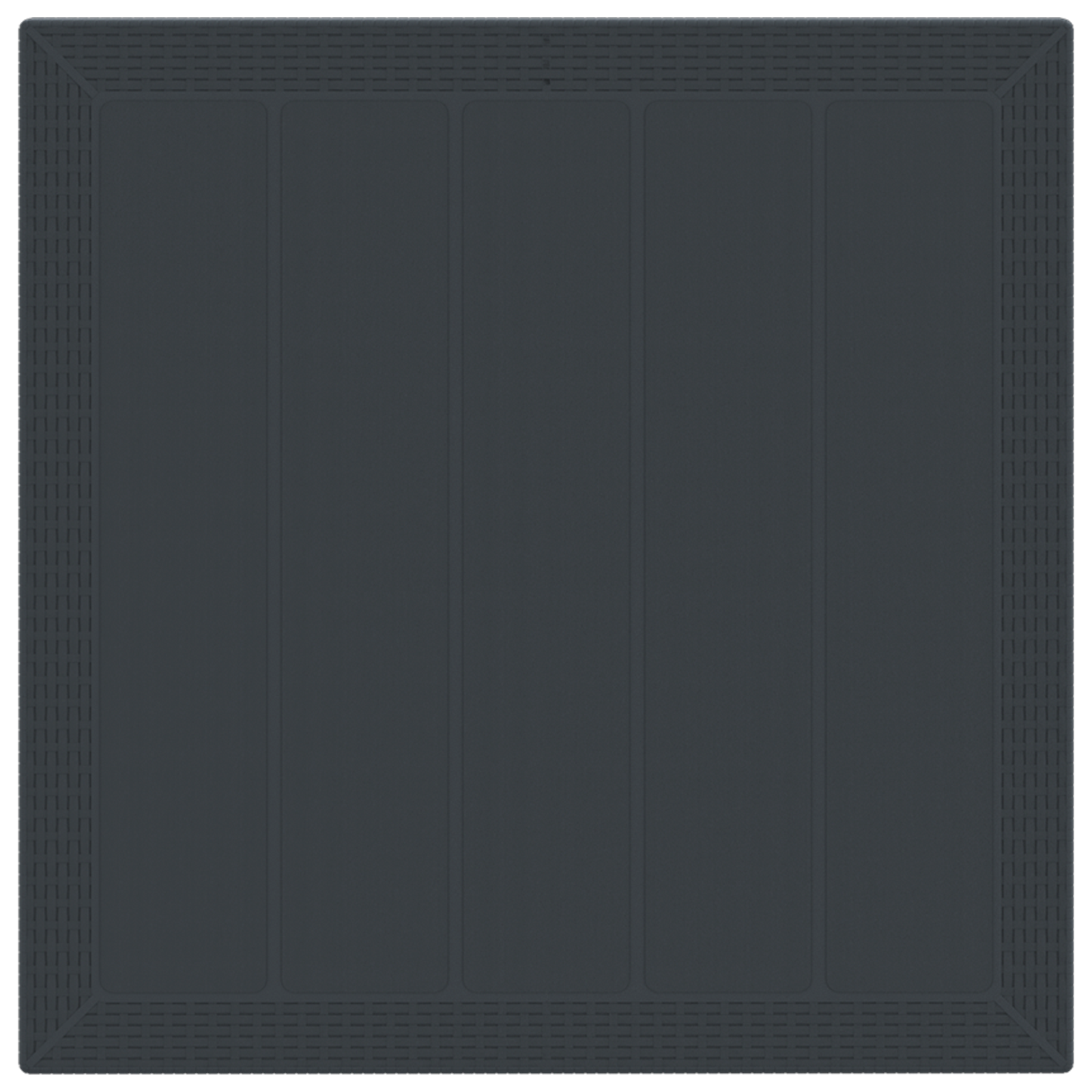 Set de mese cu 5 piese pentru grădină cu perne antracit poliratan GartenMobel Dekor