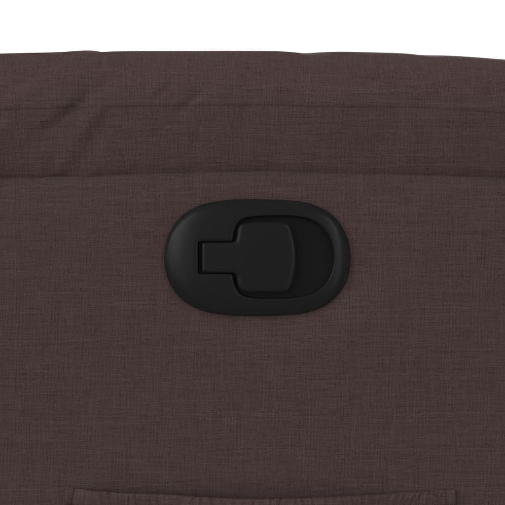 Fotoliu rabatabil, maro închis, material textil GartenMobel Dekor