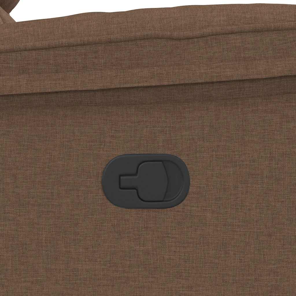 Fotoliu rabatabil, maro, material textil GartenMobel Dekor