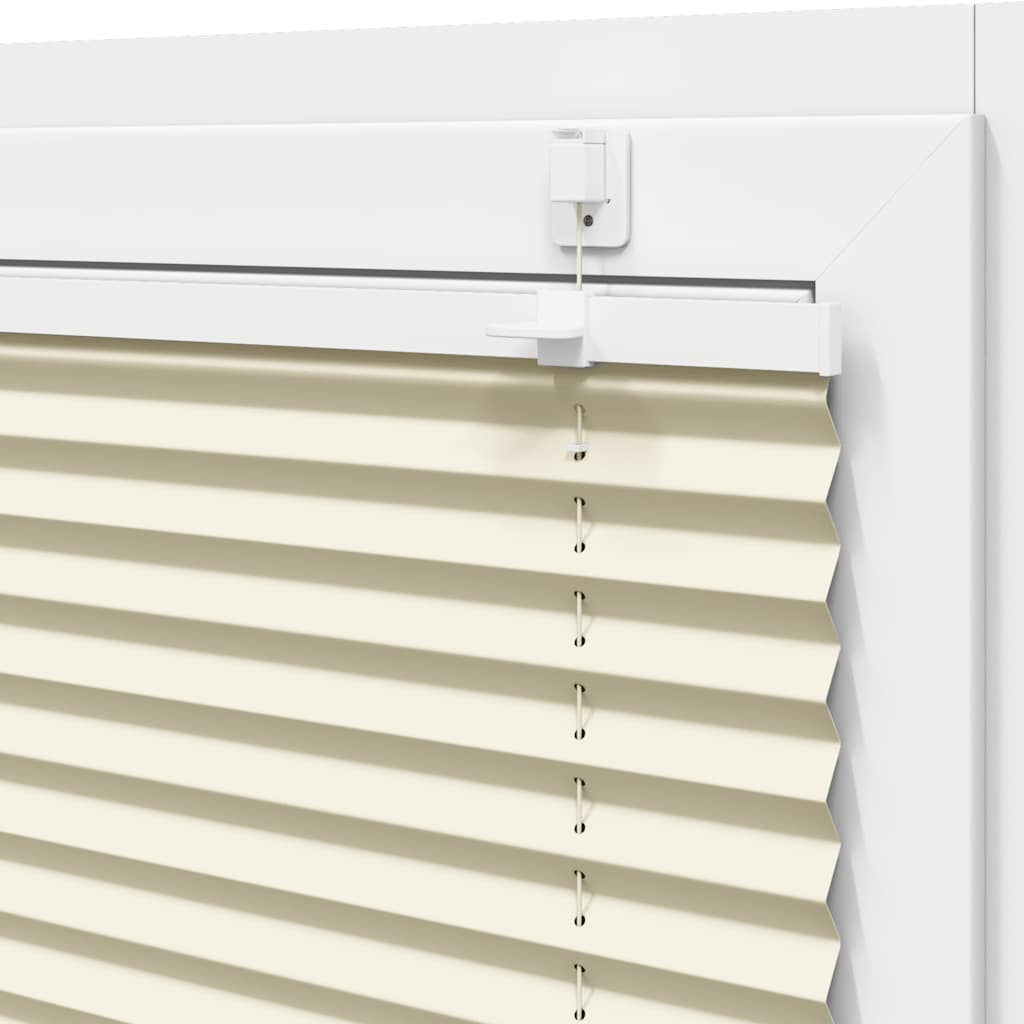 Jaluză plisată Crem 45x200 cm Lățime țesătură 44,4 cm GartenMobel Dekor
