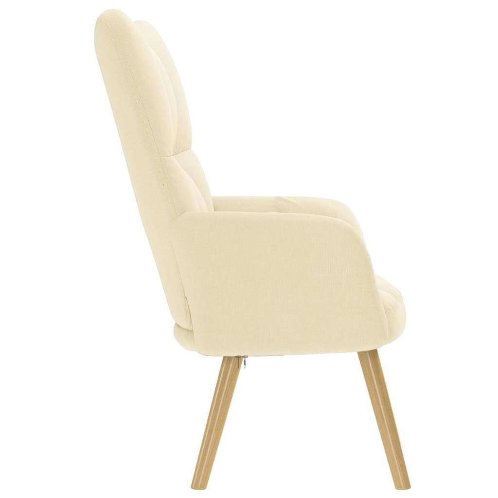 Scaun de relaxare, crem, material textil GartenMobel Dekor