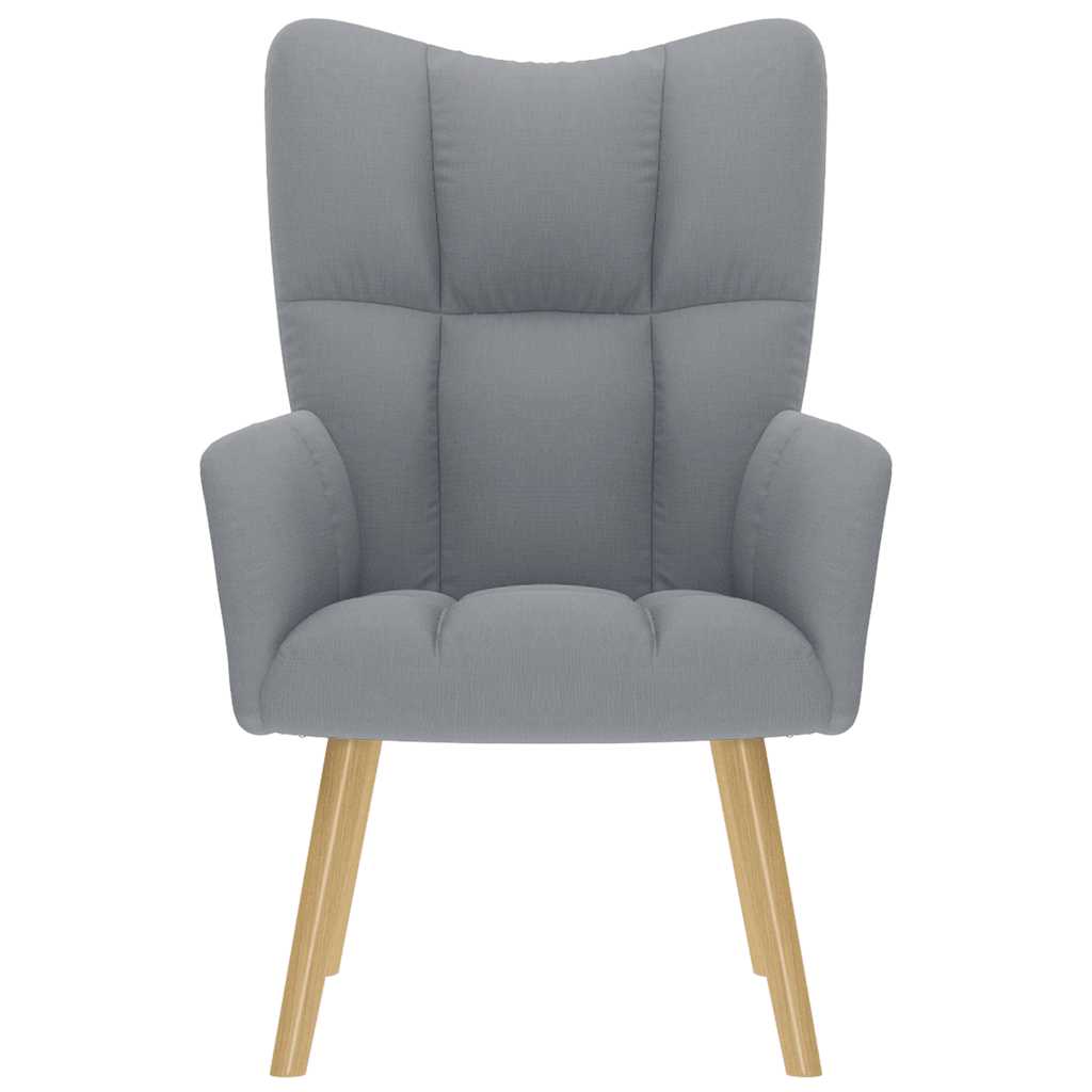 Scaun de relaxare, gri deschis, material textil GartenMobel Dekor