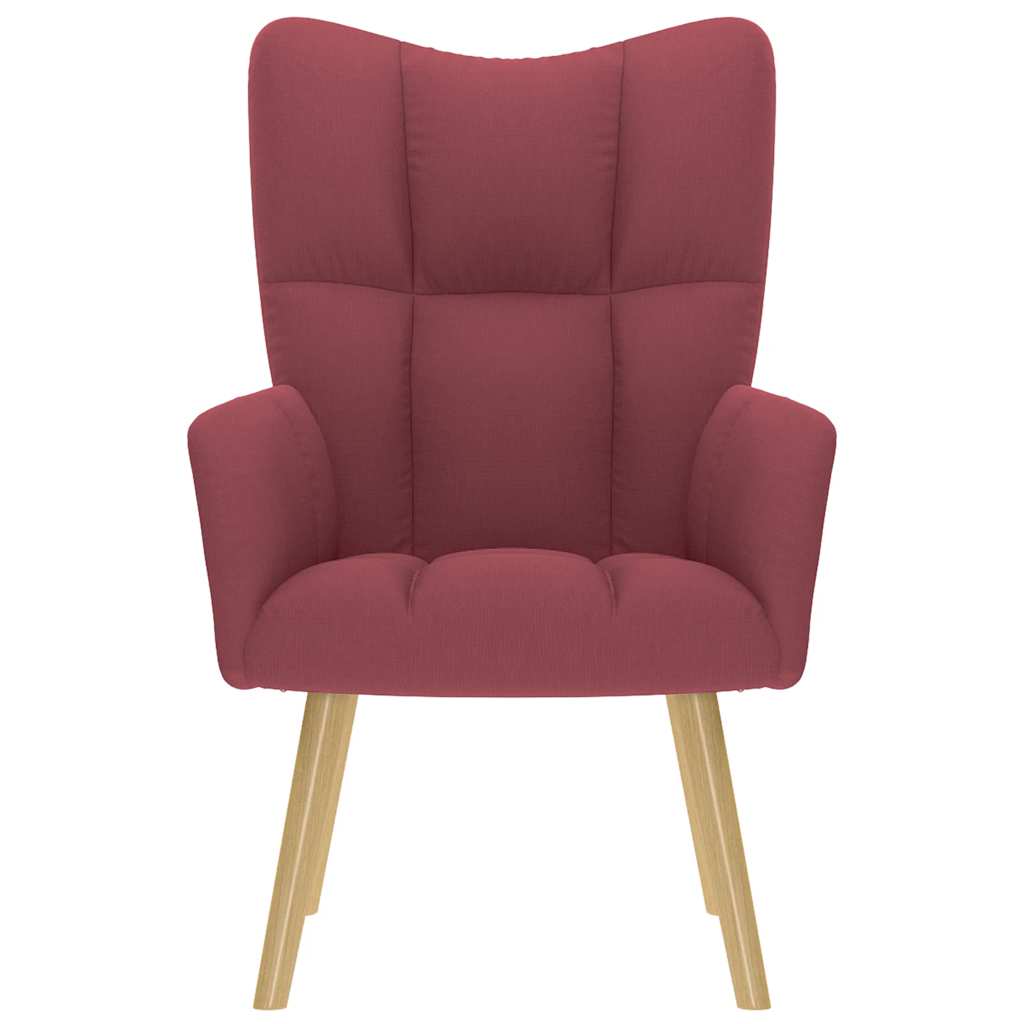 Scaun de relaxare, roșu vin, material textil GartenMobel Dekor