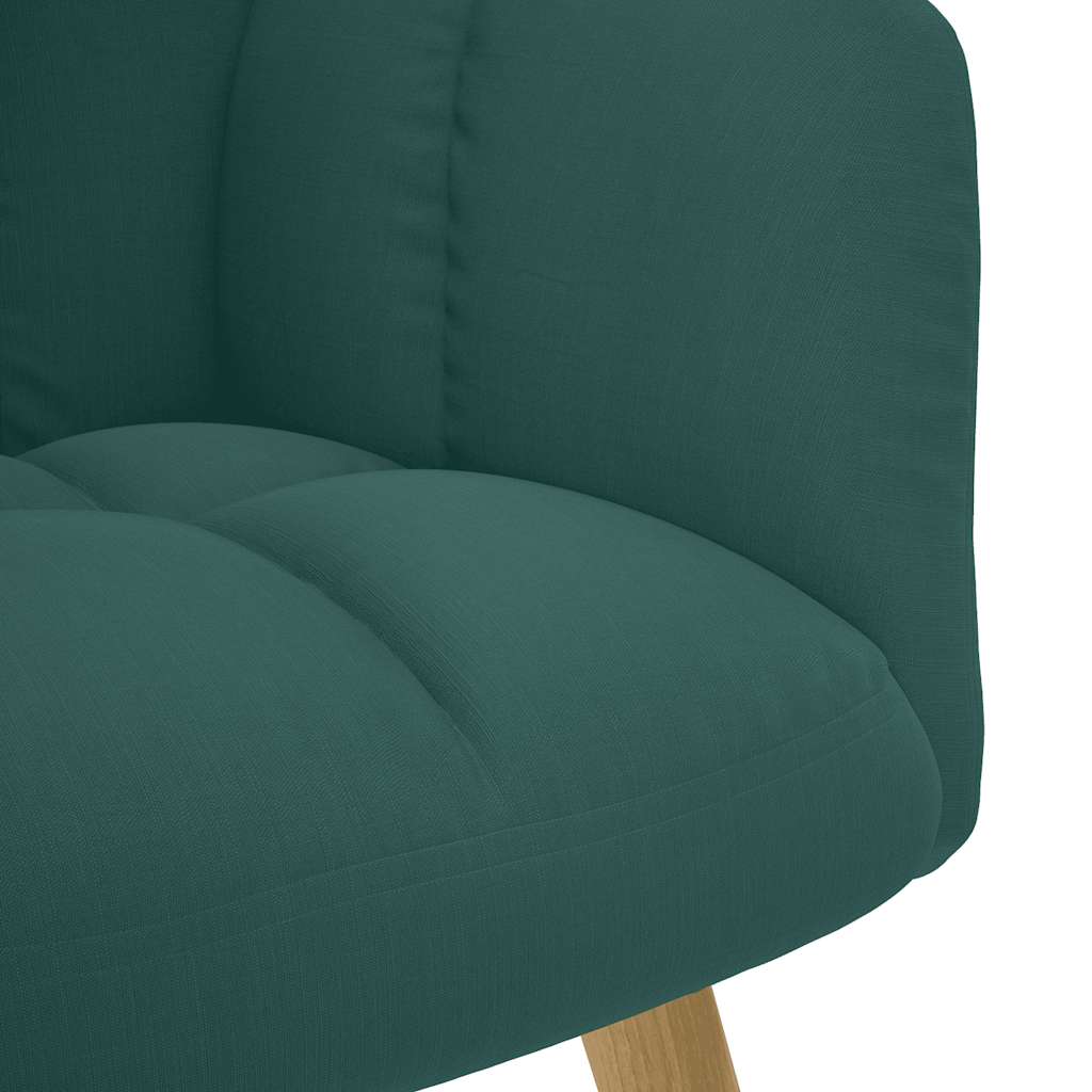 Scaun de relaxare, verde închis, material textil GartenMobel Dekor