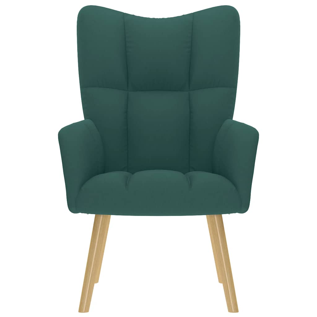 Scaun de relaxare, verde închis, material textil GartenMobel Dekor