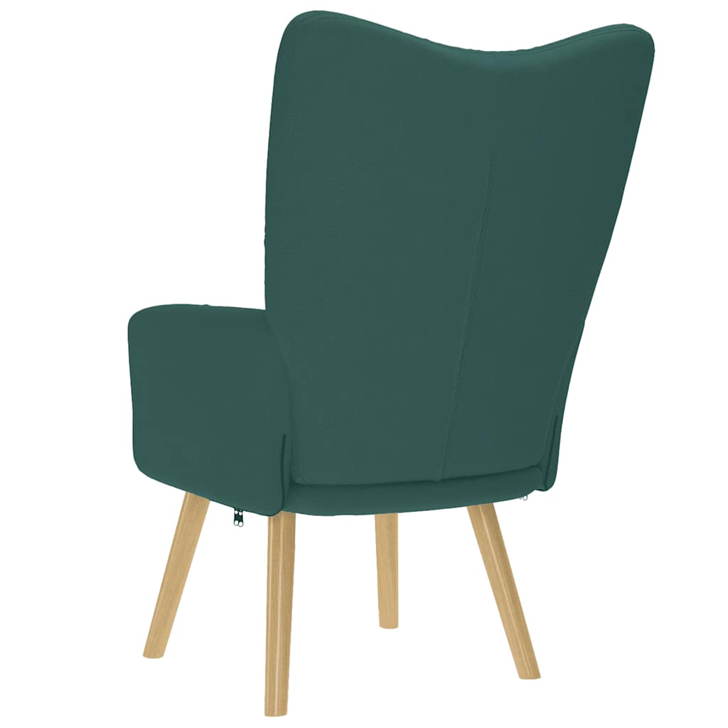 Scaun de relaxare, verde închis, material textil GartenMobel Dekor