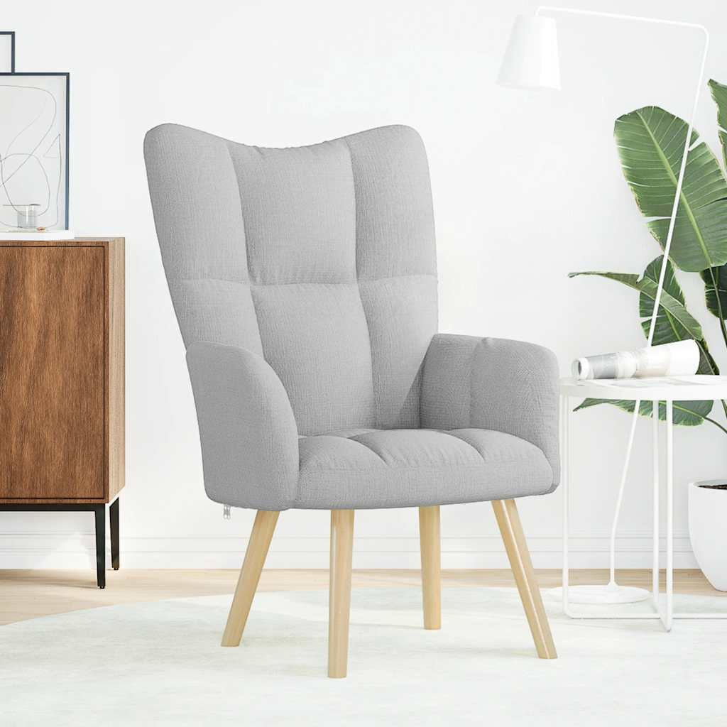 Scaun de relaxare Cloud Grey Fabric GartenMobel Dekor