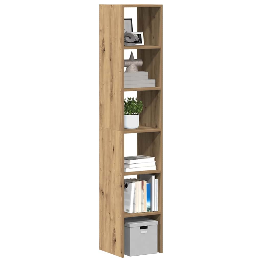 Biblioteci 2 buc Stejar Artisan stivuibil Lemn prelucrat GartenMobel Dekor