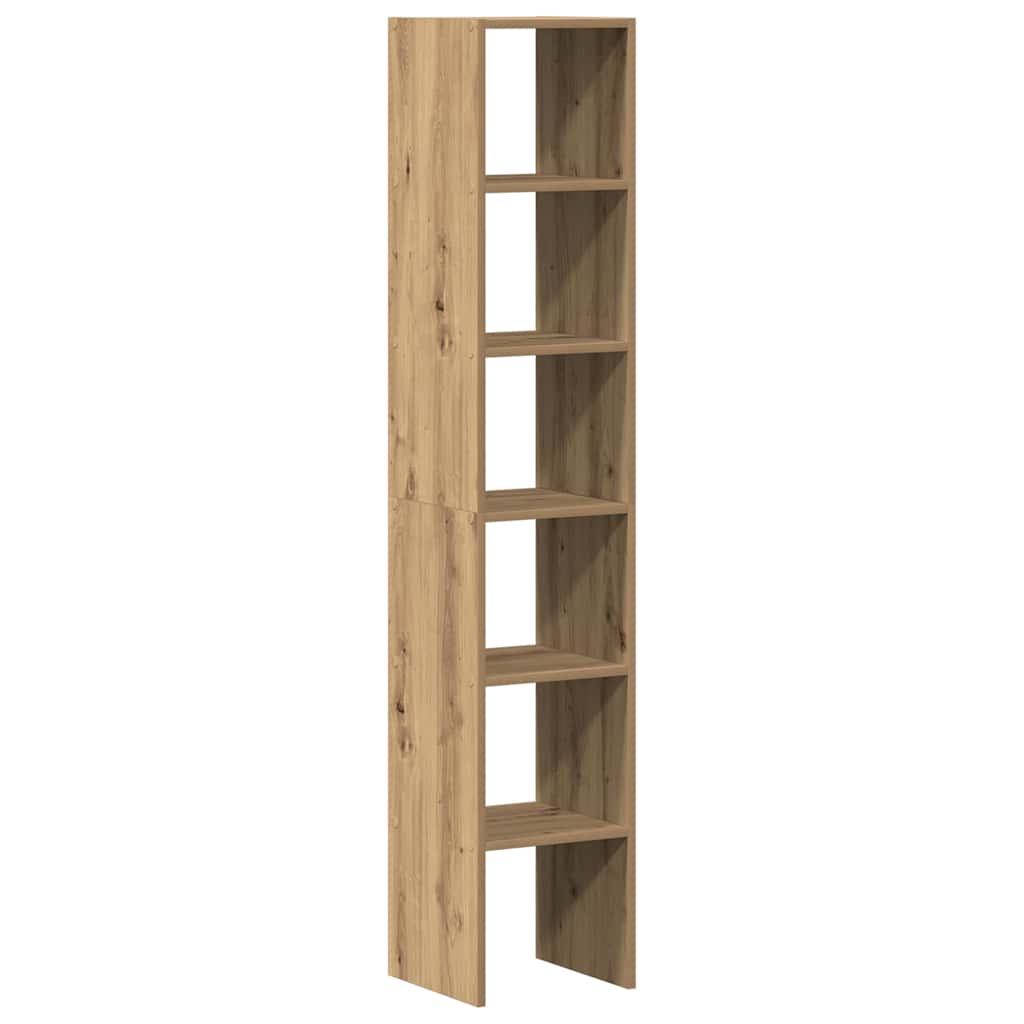 Biblioteci 2 buc Stejar Artisan stivuibil Lemn prelucrat GartenMobel Dekor