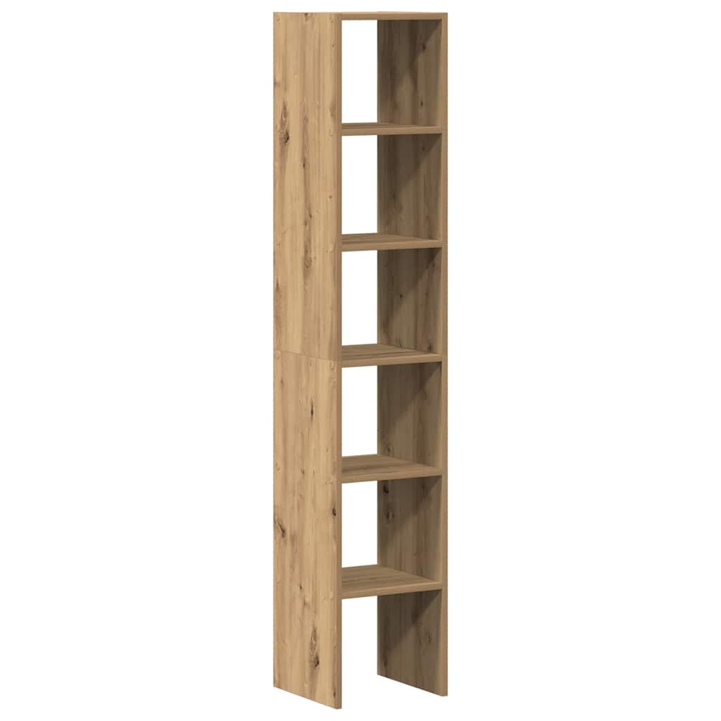 Biblioteci 2 buc Stejar Artisan stivuibil Lemn prelucrat GartenMobel Dekor