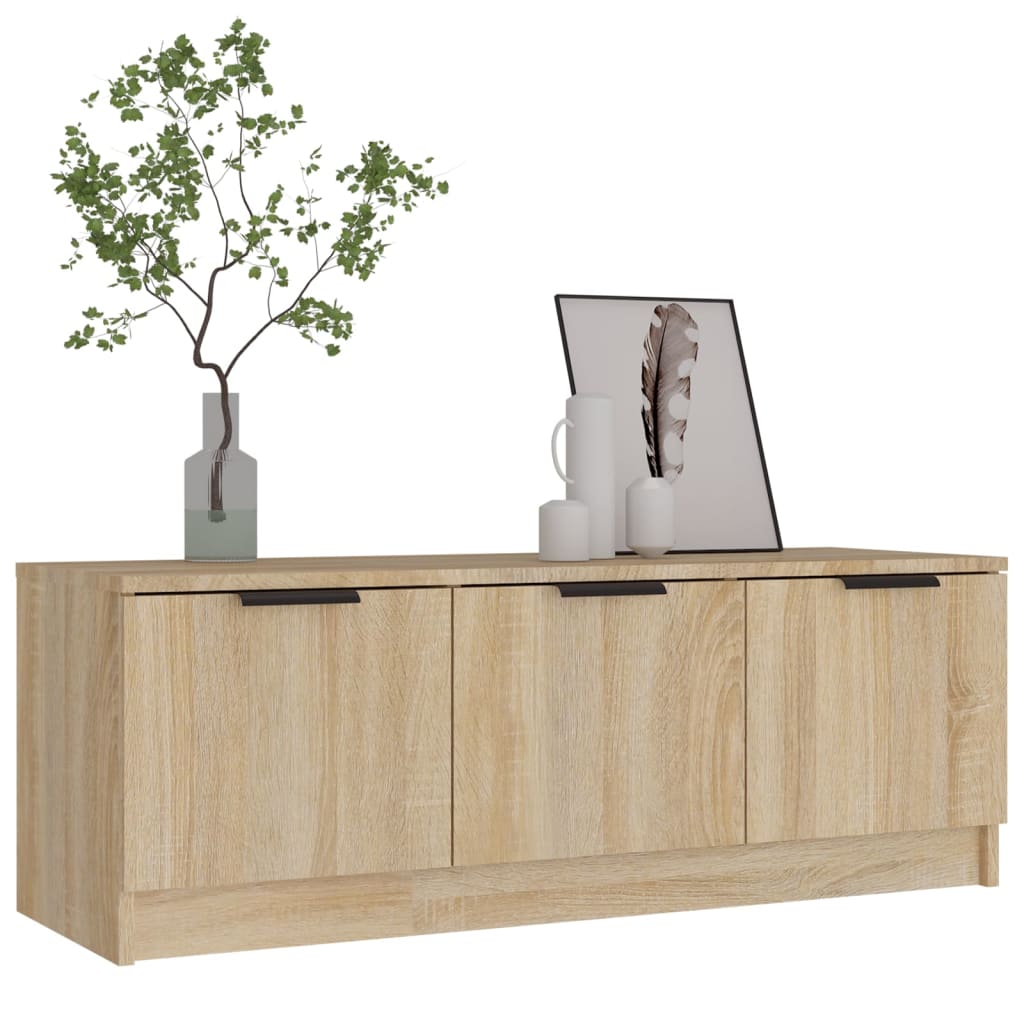 Comodă TV, stejar sonoma, 102x35x36,5 cm, lemn prelucrat GartenMobel Dekor