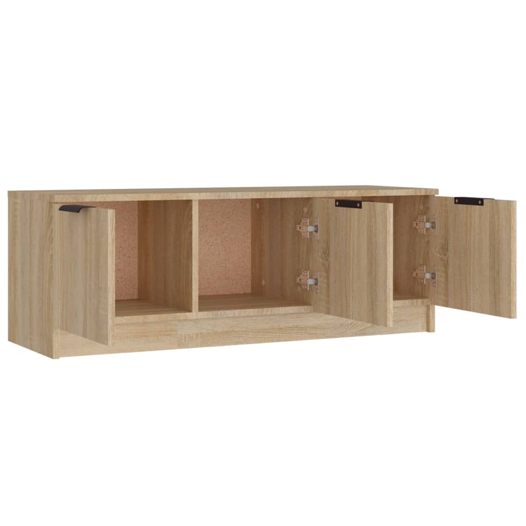 Comodă TV, stejar sonoma, 102x35x36,5 cm, lemn prelucrat GartenMobel Dekor