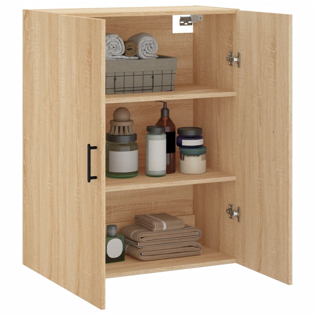 Dulap TV montat pe perete, stejar sonoma, 69,5x34x90 cm GartenMobel Dekor