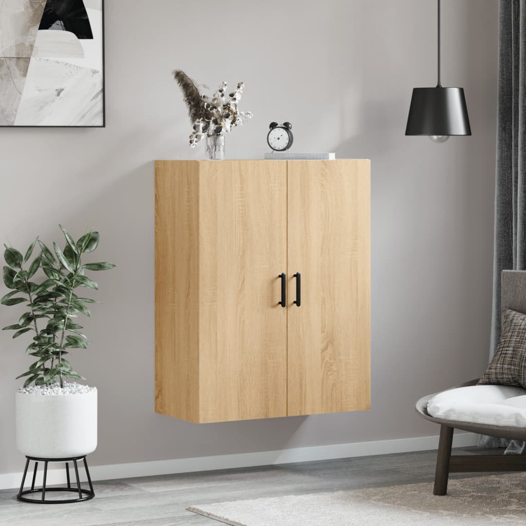 Dulap TV montat pe perete, stejar sonoma, 69,5x34x90 cm GartenMobel Dekor