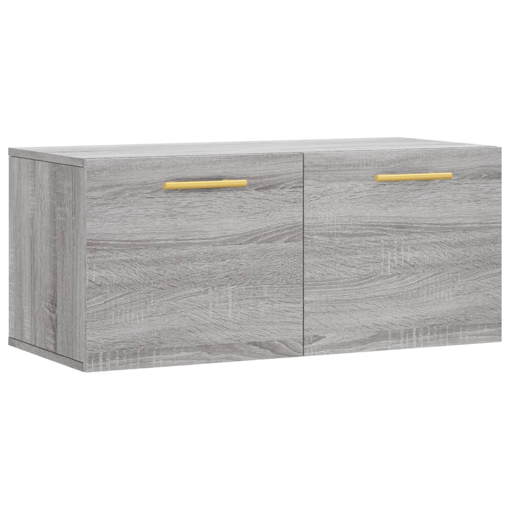 Dulap de perete, gri sonoma, 80x36,5x35 cm, lemn compozit GartenMobel Dekor